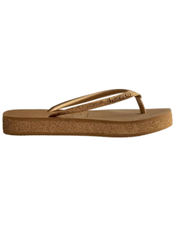 Havaianas Tongs Compensées Slim Flatform Sparkle Bronze -Magasin De Chaussures 41472561856 havaianas 3