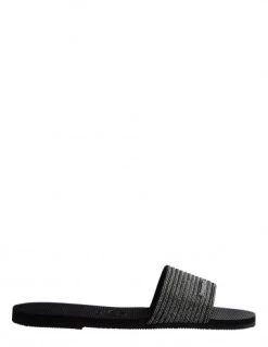 Havaianas Claquettes Femme You Malta Metallic Noir Brillant