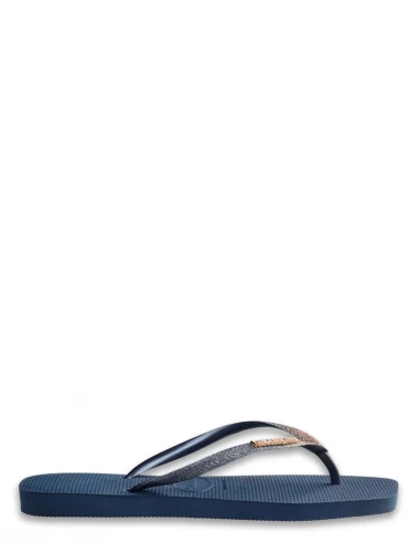 Havaianas Tongs Femme Square Glitter Bleu Pailettes 3 Havaianas Tongs Femme Square Glitter Bleu Pailettes
