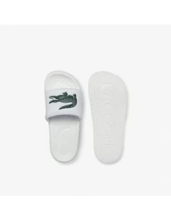 Lacoste Claquettes Homme Croco Dualiste Blanc/vert Foncé -Magasin De Chaussures 43cma0020 1r5 lacoste 3