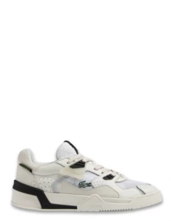 Lacoste Sneakers Homme LT 125 Cuir Blanc/beige