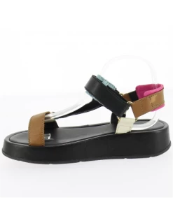 Mjus Sandales Compensées Femme Austral Cuir Noir -Magasin De Chaussures 46002 101 1