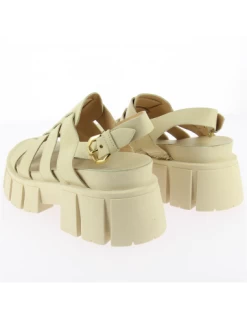 Mjus Sandales Compensées Femme Marmara Beige -Magasin De Chaussures 57004 101 2