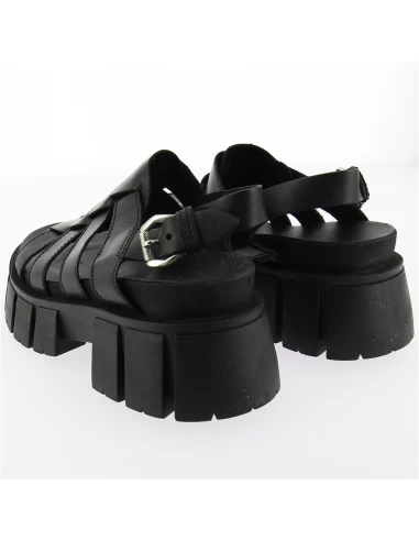 Mjus Sandales Compensées Femme Marmara Cuir Noir 5 Mjus Sandales Compensées Femme Marmara Cuir Noir – Image 3