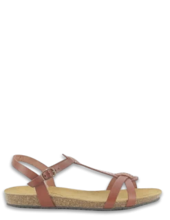 Plakton Sandales Femme Mam Coco Cuir Marron