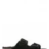 Birkenstock Mules Fourées Femme Arizona Vl Shearling Daim Noir -Magasin De Chaussures 752663 birkenstock