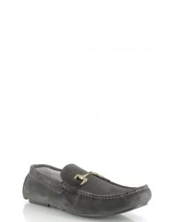 Hylton Mocassin Homme 80945-01 Daim Gris -Magasin De Chaussures 80945 01 hylton 1