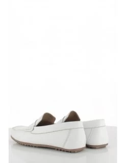 Hylton Mocassin Homme 82985-05 Daim Blanc -Magasin De Chaussures 82985 05 hylton 2