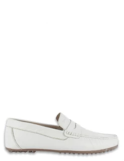 Hylton Mocassin Homme 82985-05 Daim Blanc