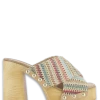Sandro Rosi Mules à Talon Femme 8753 Cuir Multicolor -Magasin De Chaussures 8753 maori sandro rosi