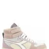 Diadora Sneakers Montantes Femme Magic Basket Mid Icona Cuir Rose/blanc 2 Diadora Sneakers Montantes Femme Magic Basket Mid Icona Cuir Rose/blanc -Magasin De Chaussures 881621 131 diadora