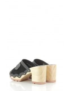 Kickers Sabots à Talons Femme Kick Woodstok Daim Noir -Magasin De Chaussures 895170 8 kickers 2