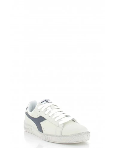 Diadora Sneakers Mixte Game L Low Cuir Blanc/bleu 5 Diadora Sneakers Mixte Game L Low Cuir Blanc/bleu – Image 3