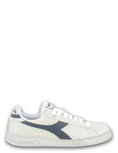 Diadora Sneakers Mixte Game L Low Cuir Blanc/bleu 3 Diadora Sneakers Mixte Game L Low Cuir Blanc/bleu