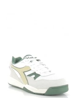 Diadora Sneakers Homme Winner Sl Cuir Blanc/vert/jaune -Magasin De Chaussures 928940 31 diadora 3
