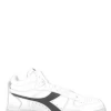 Diadora Sneakers Homme Magic Icona Cuir Blanc/noir -Magasin De Chaussures 929000 31 diadora