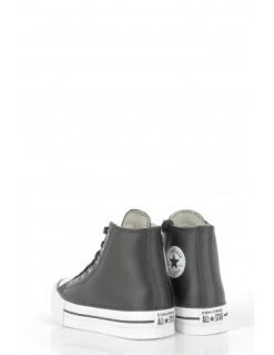 Converse Sneakers Compensées Montantes Enfant Ctas Lift Eva Leather Cuir Noir -Magasin De Chaussures a01015c converse 1