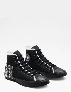 Converse Sneakers Montantes Homme Ctas Hi Noir Blanc -Magasin De Chaussures a02796c converse 2