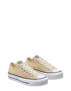 Converse Sneakers Compensées Femme Ctas Lift Ox Beige -Magasin De Chaussures a03542c converse 2