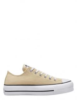 Converse Sneakers Compensées Femme Ctas Lift Ox Beige