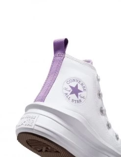 Converse Sneakers Compensées Montantes Enfant Ctas Move Hi Blanc Violet -Magasin De Chaussures a03669c converse 4