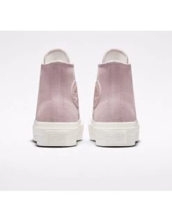 Converse Sneakers Compensées Montantes Femme Ctas Lift Hi Stone Cuir Rose -Magasin De Chaussures a03728c converse 3
