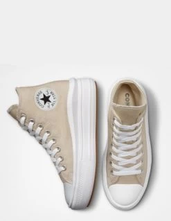 Converse Sneakers Compensées Montantes Femme Ctas Move Hi Beige -Magasin De Chaussures a04365c converse 1