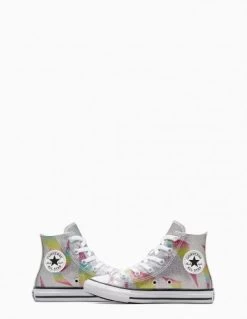 Converse Sneakers Montantes Enfant Ctas Hi Pure Argenté Et Coloré -Magasin De Chaussures a04713c converse 3