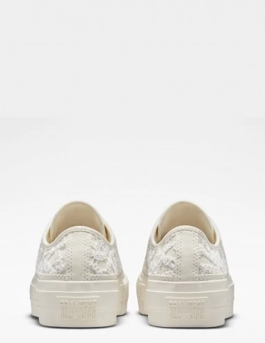Converse Sneakers Compensées Femme Ctas Lift Ox Blanc 6 Converse Sneakers Compensées Femme Ctas Lift Ox Blanc – Image 4