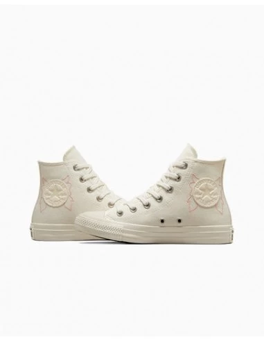 Converse Sneakers Femme Ctas Hi Egret/egret/pale Amethyst 7 Converse Sneakers Femme Ctas Hi Egret/egret/pale Amethyst – Image 5