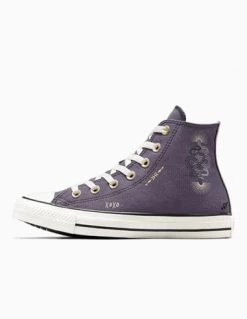 Converse Sneakers Montantes Femme Ctas Hi Dark Violet/motifs 11 Converse Sneakers Montantes Femme Ctas Hi Dark Violet/motifs -Magasin De Chaussures a07137c converse 3
