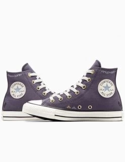 Converse Sneakers Montantes Femme Ctas Hi Dark Violet/motifs 13 Converse Sneakers Montantes Femme Ctas Hi Dark Violet/motifs -Magasin De Chaussures a07137c converse 5