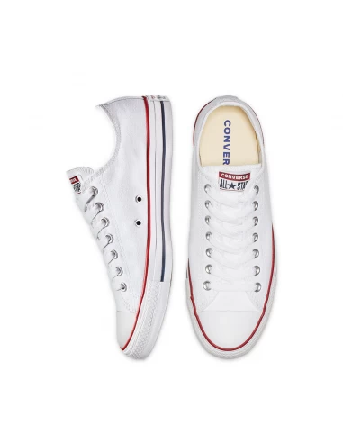 Converse Sneakers Basses Mixte All Star Ox Blanc 6 Converse Sneakers Basses Mixte All Star Ox Blanc – Image 4