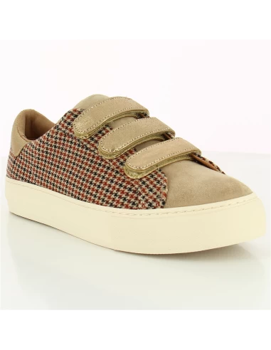 No Name Baskets De Ville Femme Arcade Straps Marron/pied De Poule 5 No Name Baskets De Ville Femme Arcade Straps Marron/pied De Poule – Image 3