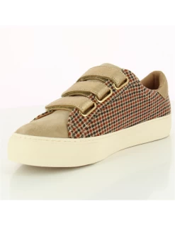 No Name Baskets De Ville Femme Arcade Straps Marron/pied De Poule 10 No Name Baskets De Ville Femme Arcade Straps Marron/pied De Poule -Magasin De Chaussures arcade straps 2