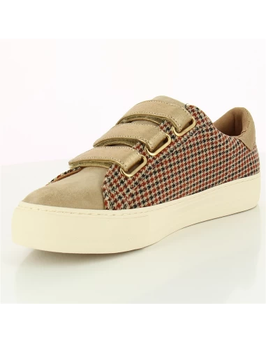 No Name Baskets De Ville Femme Arcade Straps Marron/pied De Poule 6 No Name Baskets De Ville Femme Arcade Straps Marron/pied De Poule – Image 4