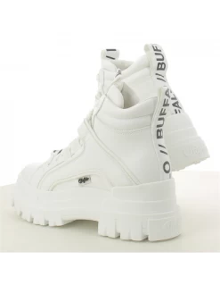 Buffalo Bottines Femme Aspha Nc Mid White -Magasin De Chaussures aspha nc mid white imi nappa 2