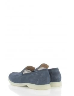 Hylton Mocassin Homme Atoll 5/8 Flag Daim Bleu -Magasin De Chaussures atoll 5 8 flag hylton 3