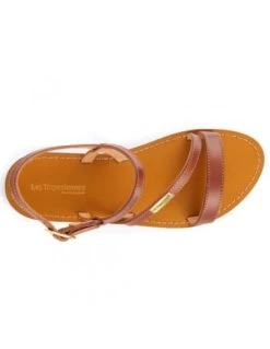 Les Tropéziennes Par M Belarbi Les Tropeziennes Par M.Belarbi Sandales Femme Baden Cuir Marron -Magasin De Chaussures baden tan les tropeziennes par mbelarbi 1