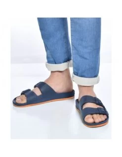 Cacatoes Claquettes Homme Brasilia Men Navy Orange Fluo -Magasin De Chaussures brasilia men 3