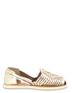 Les Tropéziennes Par M Belarbi Les Tropeziennes Par M.Belarbi Mocassins Femme Elodie Cuir Tressé Or