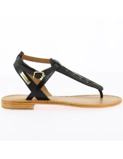 Les Tropéziennes Par M Belarbi Les Tropeziennes Par M.Belarbi Sandales Plates Femme Harnox Cuir Noir -Magasin De Chaussures c43508 les tropeziennes par mbelarbi 4