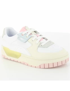 Puma Sneakers Femme Cali Dream Pastel Blanc/jaune/rose -Magasin De Chaussures cali dream wns 1