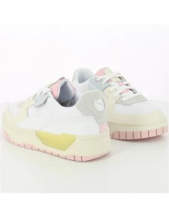 Puma Sneakers Femme Cali Dream Pastel Blanc/jaune/rose -Magasin De Chaussures cali dream wns 2