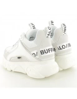 Buffalo Baskets Compensées Femme Chai White Imi Suede/ Mesh Vegan -Magasin De Chaussures chai 02 1630195 c5 2