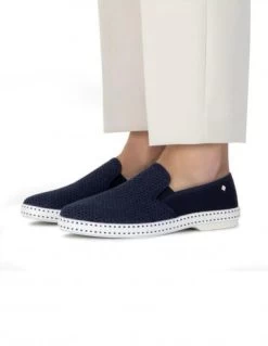 Rivieras Espadrilles Homme Classic Canvas & Mesh Marine -Magasin De Chaussures classic canvas mesh marine 2