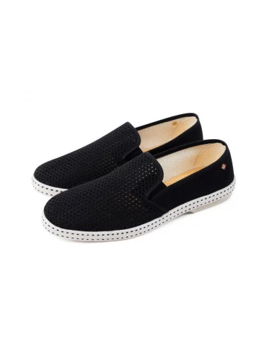 Rivieras Espadrilles Homme Classic Canvas & Mesh Noir 4 Rivieras Espadrilles Homme Classic Canvas & Mesh Noir – Image 2