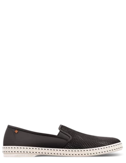 Rivieras Espadrilles Homme Classic Canvas & Mesh Noir