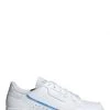 Adidas Sneakers Femme Continental 80 J Cuir Blanc Bleu -Magasin De Chaussures ee6471 continental 80 j
