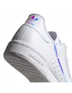 Adidas Sneakers Femme Continental 80 J Cuir Blanc Bleu -Magasin De Chaussures ee6471 continental 80 j 3